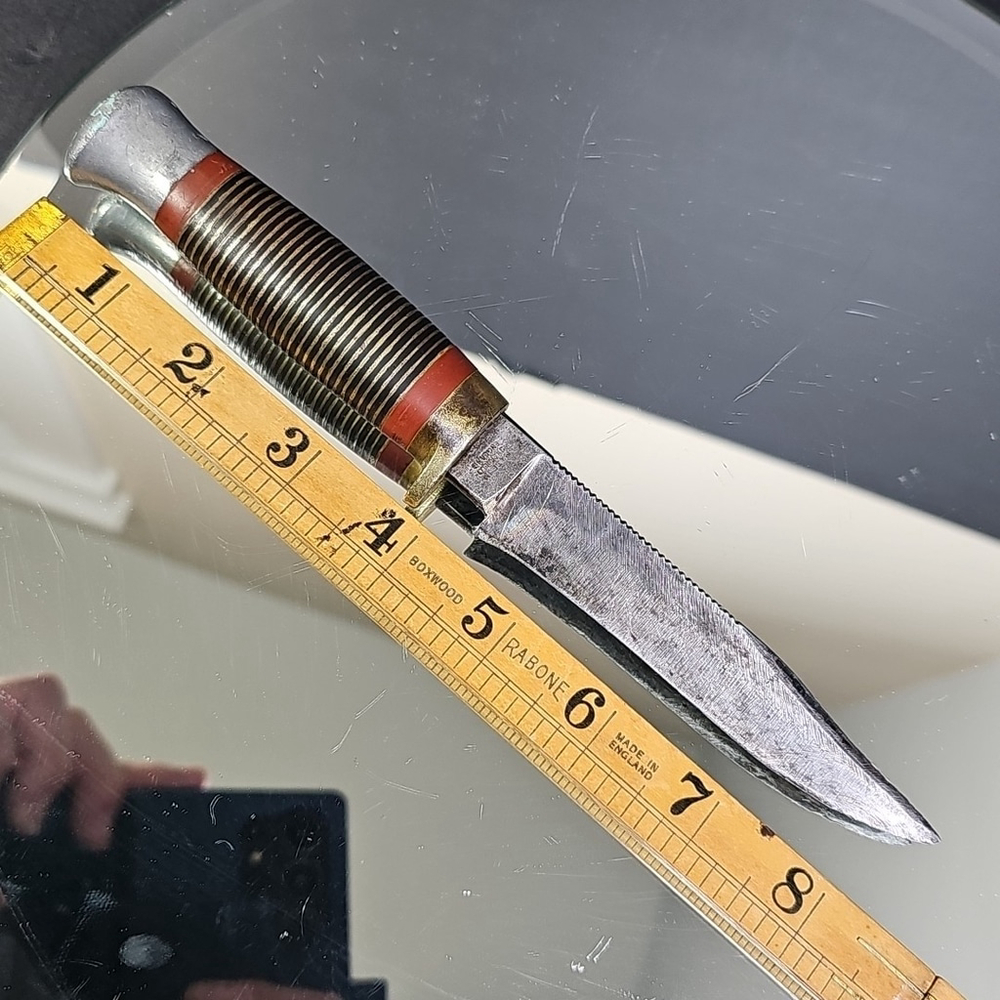 Vintage William Rogers "I Cut My Way" Sheffield England Hunting Knife Beauty